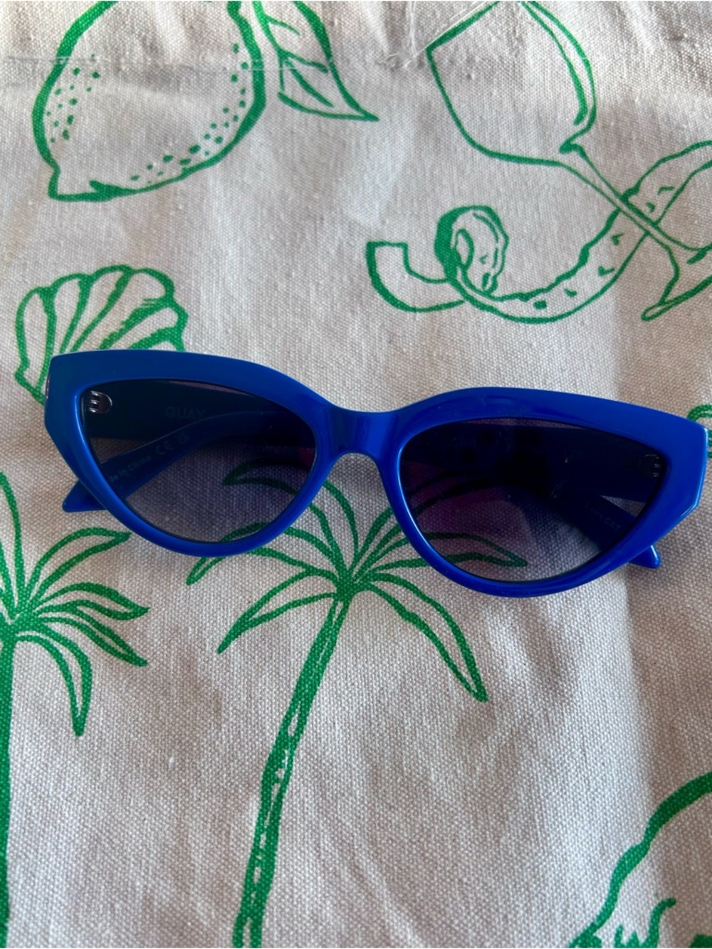 Quay Colbalt Blue Sunglasses - Picture 3 of 5